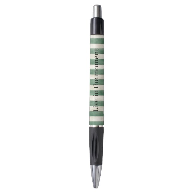 Green Cream Stripes Christmas (Front Vertical)