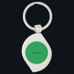 Green Create Your Own Add Text button Key Ring<br><div class="desc">Green Create Your Own Add Text button keychain</div>