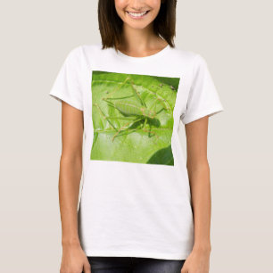 Green Cricket Camouflage Ladies T Shirt