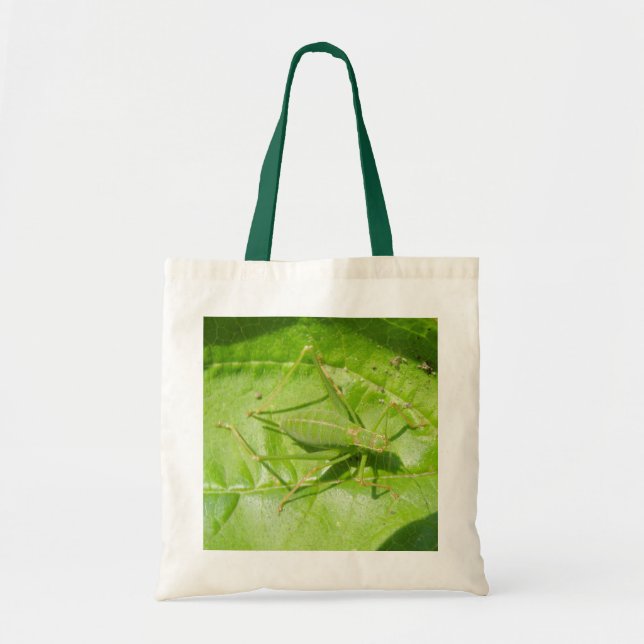 Green Cricket Camouflage Tote Bag (Front)