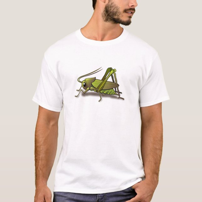 Green Cricket Insect T-Shirt (Front)
