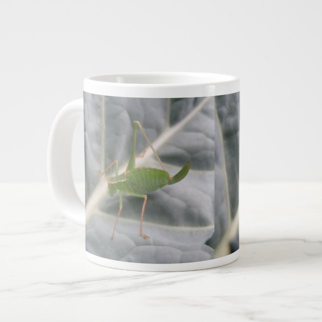 Green Cricket Macro Mug (Front Left)
