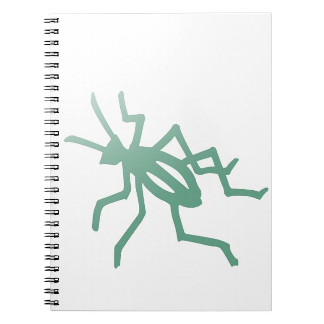 Green Cricket Spiral Notebook (Front)