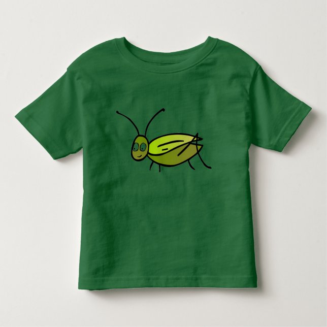 Green Cricket Toddler Tee (Front)