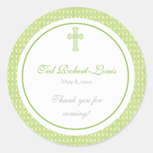 Green Cross Address Label/Favour Sticker