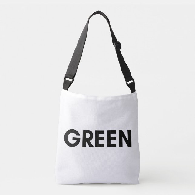 green crossbody bag (Front)