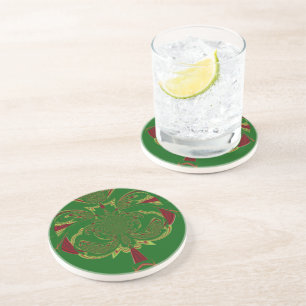 Green Crown Coaster