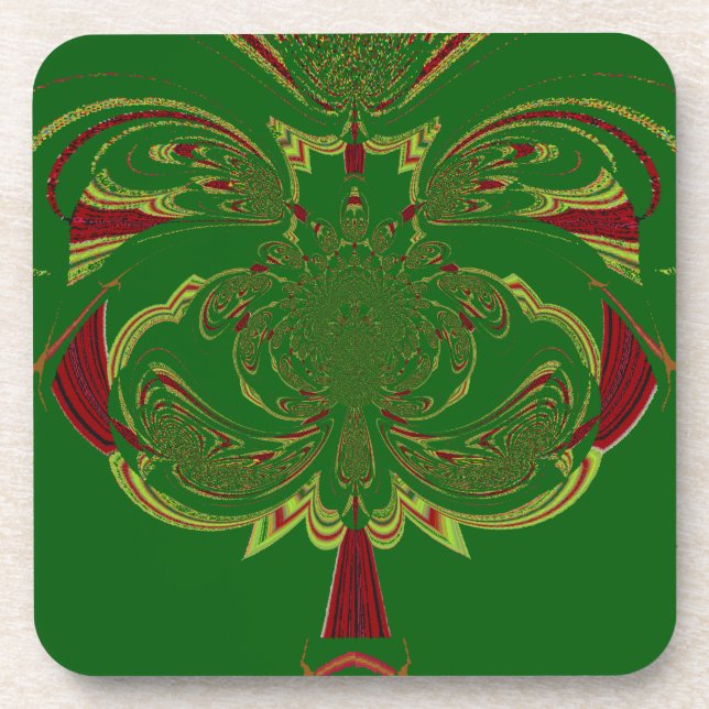 Green Crown Coaster (Front)