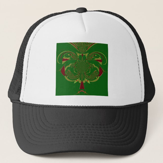 Green Crown Trucker Hat (Front)