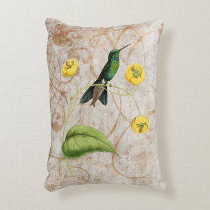 Green Crowned Brilliant Hummingbird Decorative Cushion