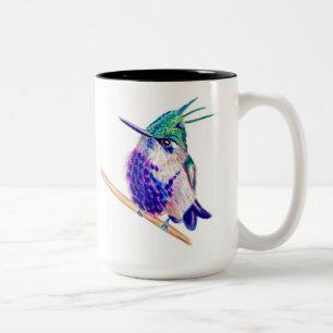 Green Crowned Plover Purple Hummingbird Mug