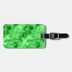Green Crumpled Texture Luggage Tag
