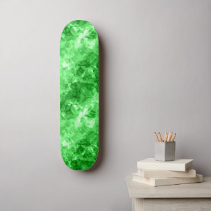 Green Crumpled Texture Skateboard