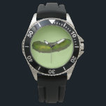 Green Crunchy Kosher Deli Dill Sour Pickle Foodie Watch<br><div class="desc">Watch featuring an original marker illustration of a crunchy green dill pickle!

Don't see what you're looking for? Need help with customisation? Contact Rebecca to have something designed just for you.</div>