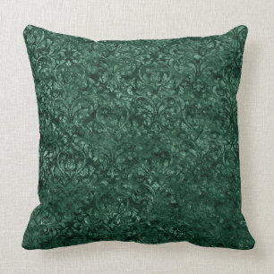 Green Crushed Velvet Pillows