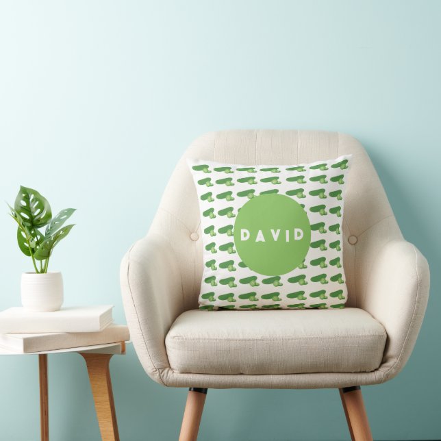 Green Cucumber Bliss: Trendy and Comfortable Cushion (Chair)