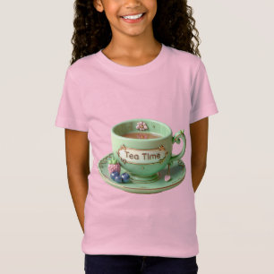Green Cup, Raspberry, and Blueberry T-Shirt