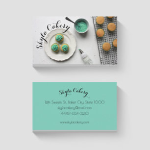 Green Cupcakes Cakery Business Card