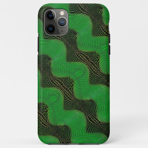 Green curve and clear points on dark background Case-Mate iPhone case