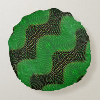 Green curve and clear points on dark background
