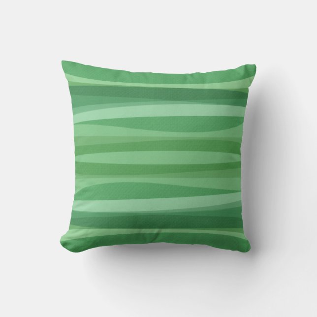 green curved Pattern cushion (Front)