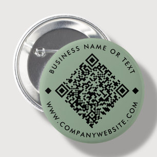 Green Custom Business QR Code Button