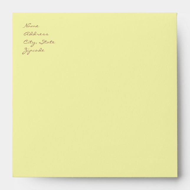 Green Custom Envelope (Front)