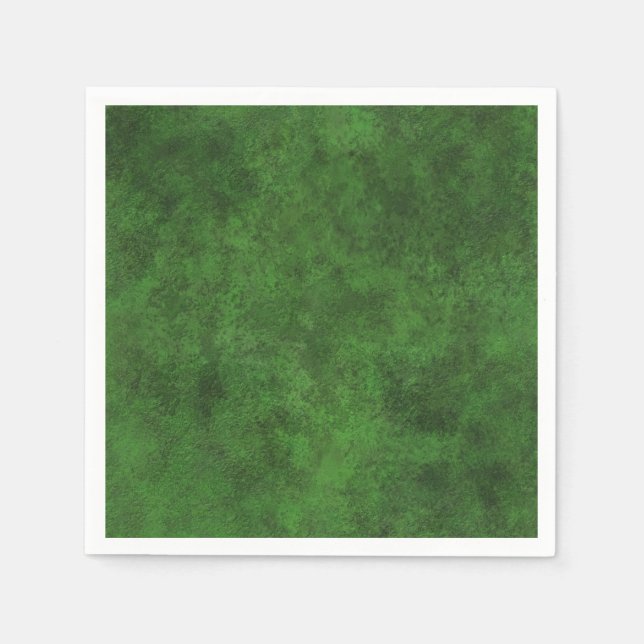 Green Custom Grunge Leather Texture Napkin (Front)