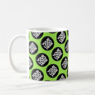 Green Custom logo business pattern employee Coffee Mug
