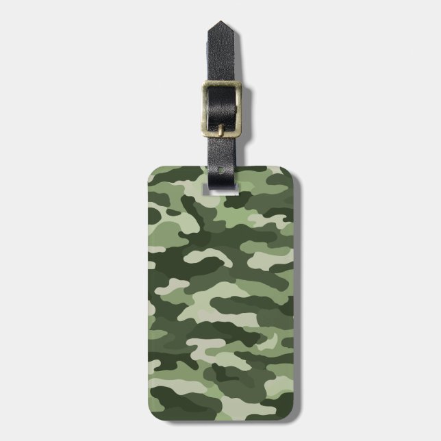 Green Custom Luggage Tag (Front Vertical)