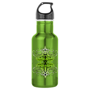 Green Custom Tribal Tattoo Design 532 Ml Water Bottle