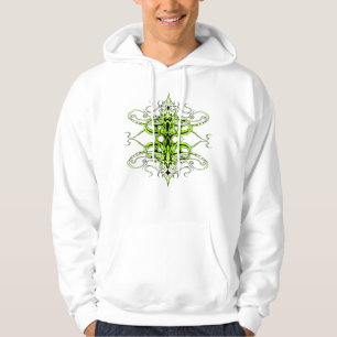 Green Custom Tribal Tattoo Design Hoodie
