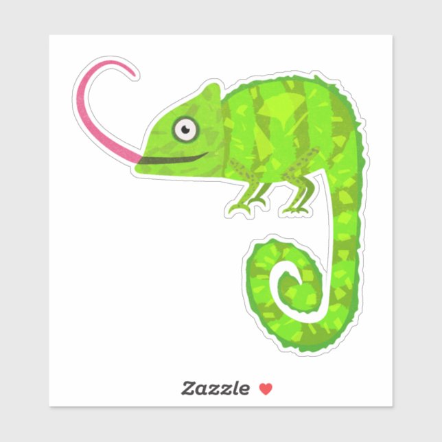 Green cute chameleon (Sheet)