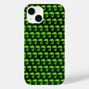 Green cute chameleon Case-Mate iPhone 14 case