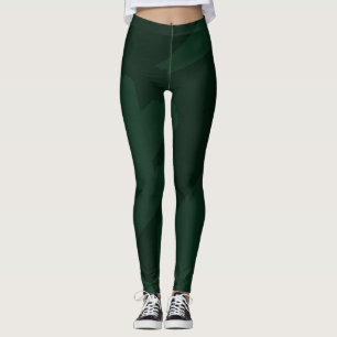 Green cute chameleon leggings