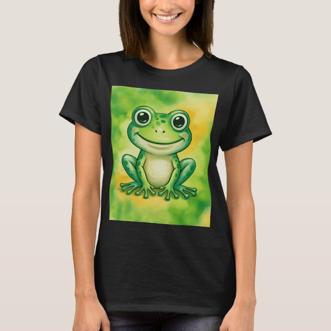 Green cute frog T-Shirt (Front)