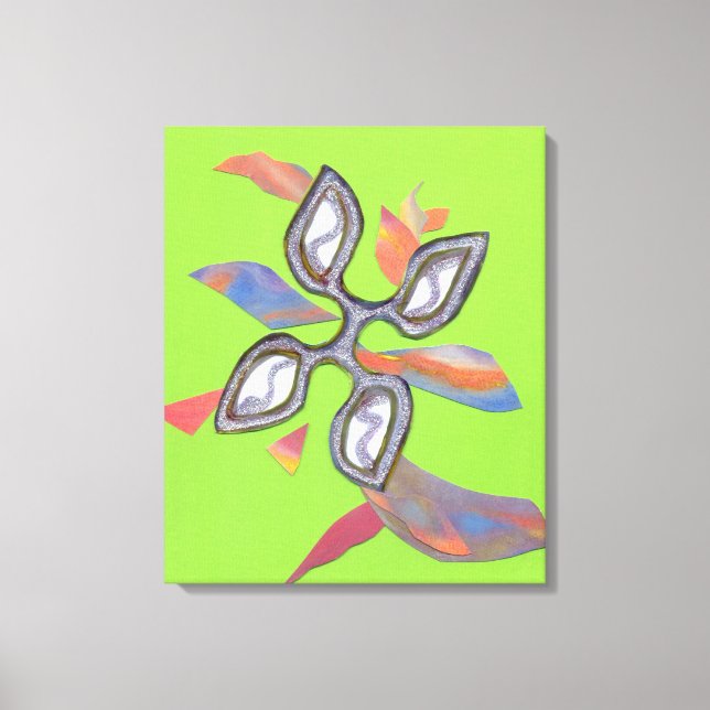 "Green Cutting Edge" Fine Art Canvas Print (Front)