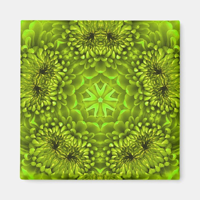 GREEN DAHLIA MAGNET (Front)