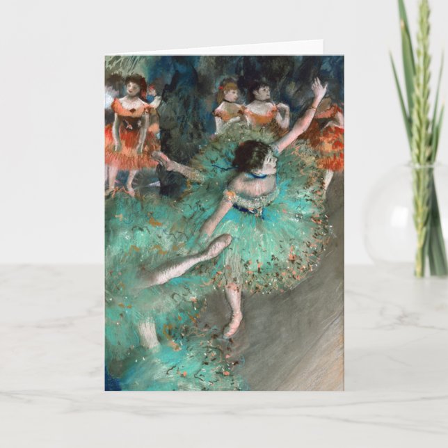 Green Dancer (Danseuse Verte) Edgar Degas Card (Front)
