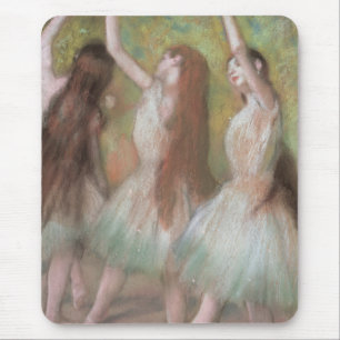 Green Dancers by Edgar Degas, Vintage Ballet Art Mouse Pad
