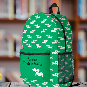 Green Dancing Dachshunds Bag for Wiener Dog Moms