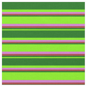 Green, Dark Green, Brown, and Orchid Coloured Fabric