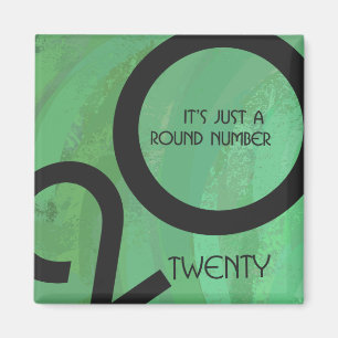 Green Decade Birthdday Magnet