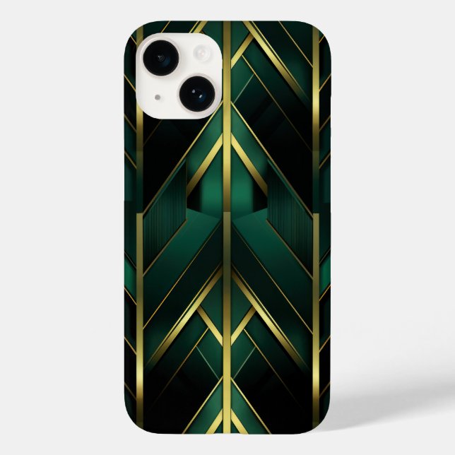 Green Deco Case-Mate iPhone Case (Back)