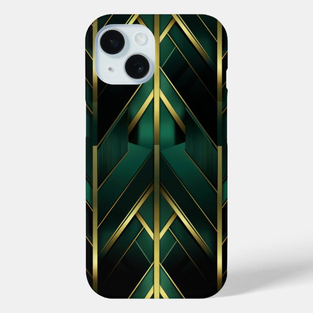 Green Deco Case-Mate iPhone Case (Back)