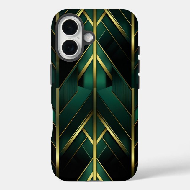 Green Deco Case-Mate iPhone Case (Back)