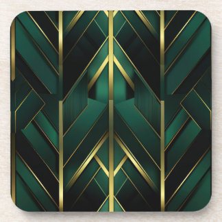 Green Deco Coaster