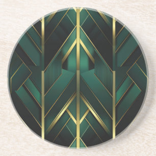 Green Deco Coaster
