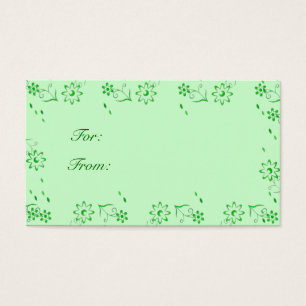 Green Deco Gift Tag
