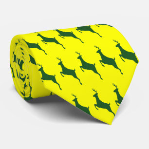 Green Deer Necktie